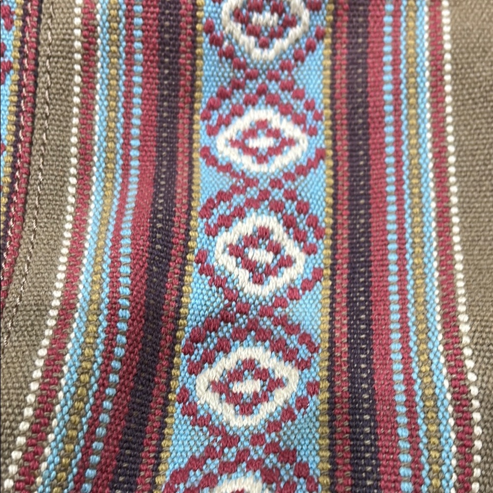 Fossil Tan and Brown Hobo Bag with Patterned Stripes - Picture 6 of 9